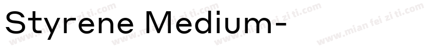 Styrene Medium字体转换